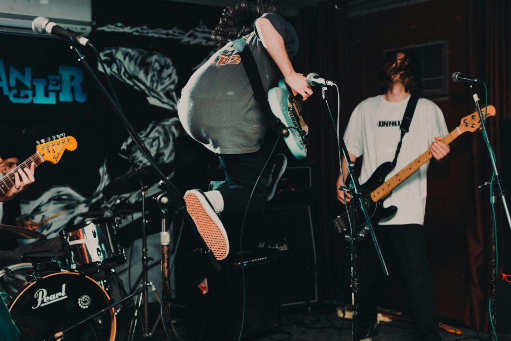 Band live on stage